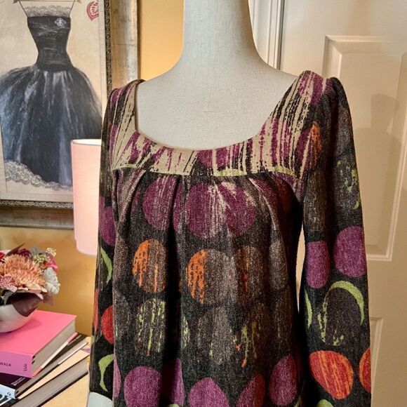 EEUC Aryeh Big Polka Dot Sweater Dress Size SMALL - Picture 2 of 3
